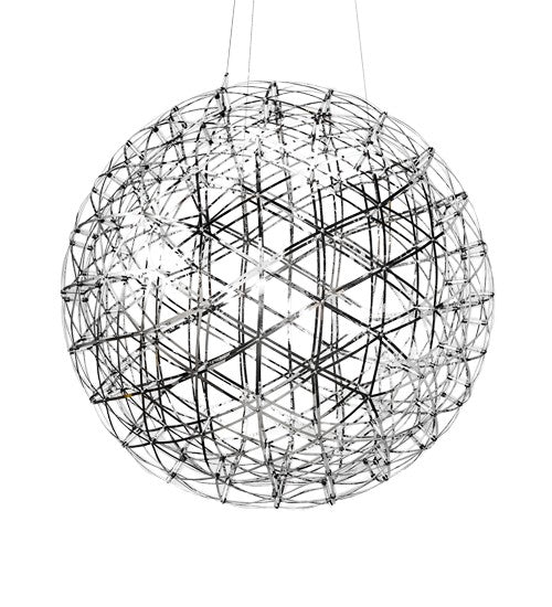 2nd Ave Lighting Geosphere 35" Wide Pendant With Polished Stainless Steel Finish