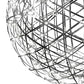 2nd Ave Lighting Geosphere 35" Wide Pendant With Polished Stainless Steel Finish