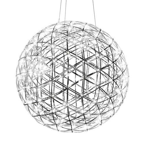 2nd Ave Lighting Geosphere 35" Wide Pendant With Polished Stainless Steel Finish