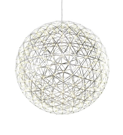 2nd Ave Lighting Geosphere 35" Wide Pendant in Chrome and Polished Stainless Steel Finish