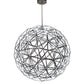 2nd Ave Lighting Geosphere 44" Wide 92 Light Pendant in Oil Rubbed Bronze Finish