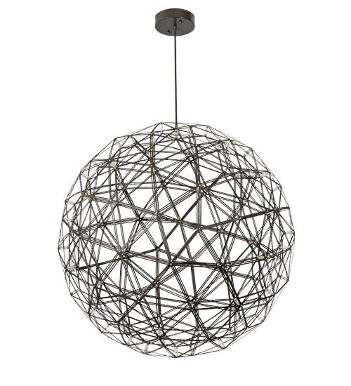 2nd Ave Lighting Geosphere 44" Wide 92 Light Pendant in Oil Rubbed Bronze Finish