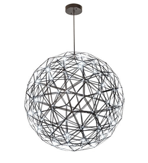 2nd Ave Lighting Geosphere 44" Wide 92 Light Pendant in Oil Rubbed Bronze Finish
