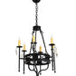2nd Ave Lighting Gina 24" Wide 6 LT Chandelier in Blackwash Finish