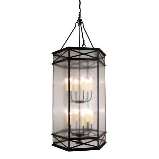 2nd Ave Lighting Gina 27" Wide 12 Light Pendant in Blackwash Finish