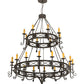 2nd Ave Lighting Gina 72" Wide 24 LT Chandelier in Timeless Bronze Finish