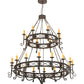 2nd Ave Lighting Gina 72" Wide 24 LT Chandelier in Timeless Bronze Finish