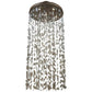 2nd Ave Lighting Gingko Leaf 44" Cascading Pendant in Champaign Metallic Finish