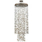 2nd Ave Lighting Gingko Leaf 44" Cascading Pendant in Champaign Metallic Finish