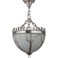 2nd Ave Lighting Gothic 14" Inverted Pendant in Polished Nickel Finish