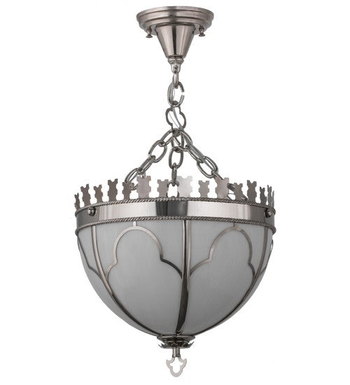 2nd Ave Lighting Gothic 14" Inverted Pendant in Polished Nickel Finish