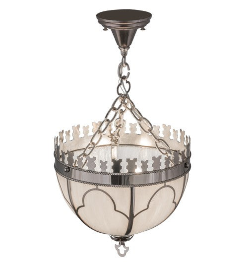 2nd Ave Lighting Gothic 14" Inverted Pendant in Polished Nickel Finish