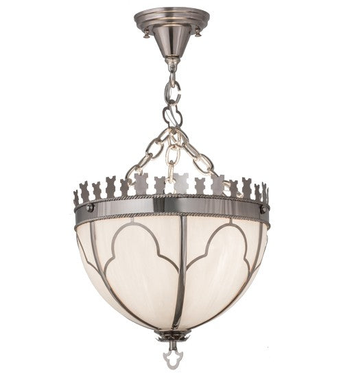 2nd Ave Lighting Gothic 14" Inverted Pendant in Polished Nickel Finish