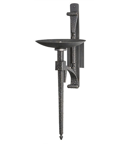 2nd Ave Lighting Gothic Bobeche 13" Wide Wall Sconce in Antique Brass Finish