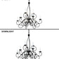 2nd Ave Lighting Grace 36" Wide 10 Light Two Tier Chandelier in Blackwash Finish