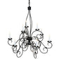 2nd Ave Lighting Grace 36" Wide 10 Light Two Tier Chandelier in Blackwash Finish