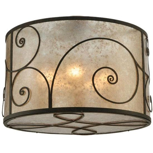 2nd Ave Lighting Granada 30" Flushmount in Gilded Tobacco Finish