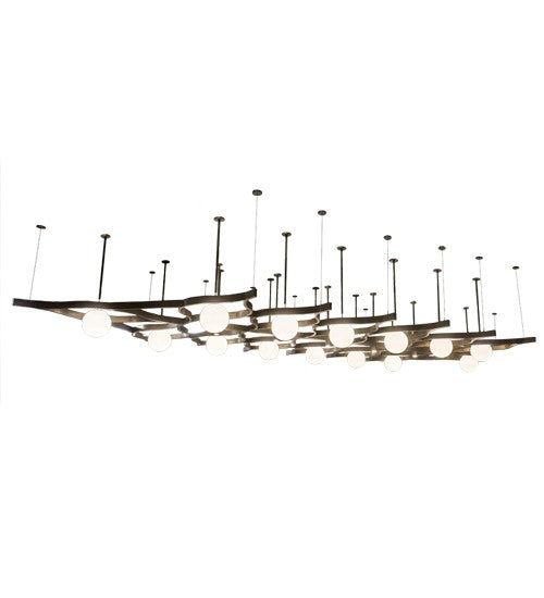 2nd Ave Lighting Grand Illumina 411" Bola Oblong Chandelier in Antique Copper Finish