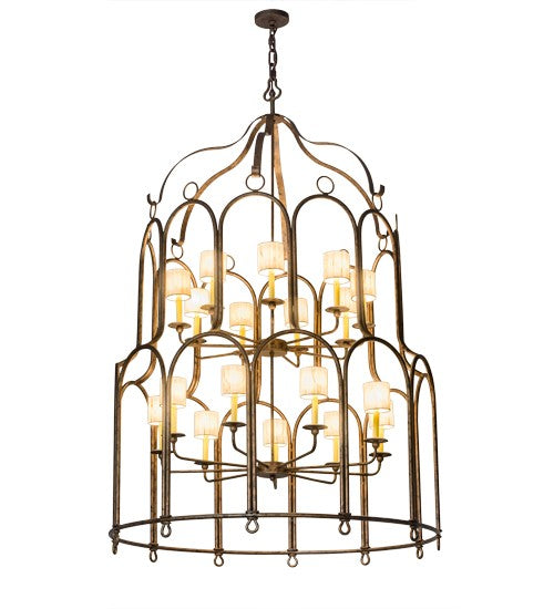 2nd Ave Lighting Grand Stair 54" Wide 20 Light Chandelier in Spanish Gold Finish