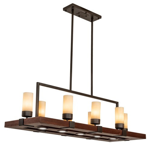 2nd Ave Lighting Grand Terrace 48" Long Oblong Pendant in Oil Rubbed Bronze Finish
