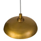 2nd Ave Lighting Gravity 23" Wide Pendant With Brass Tint Finish