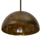 2nd Ave Lighting Gravity 26" Pendant in Antique Brass Matte and Gloss Finish