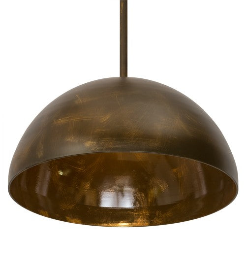 2nd Ave Lighting Gravity 26" Pendant in Antique Brass Matte and Gloss Finish