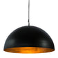 2nd Ave Lighting Gravity 36" Wide Pendant in Solar Black and Copper Finish