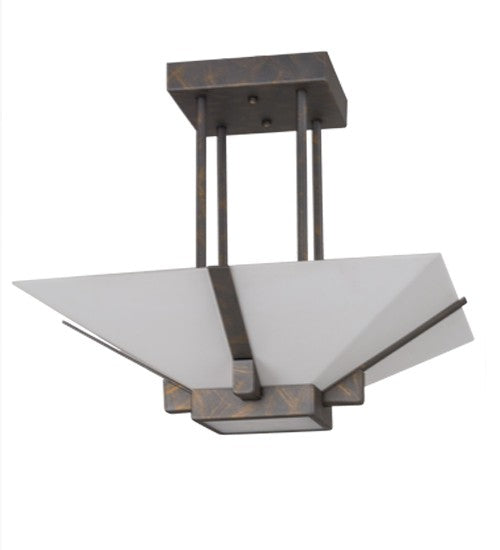 2nd Ave Lighting Grayling 20" Semi-Flushmount in French Bronze Finish