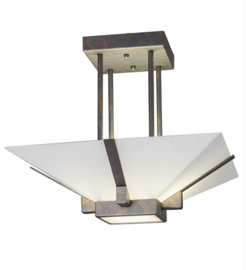 2nd Ave Lighting Grayling 20" Semi-Flushmount in French Bronze Finish