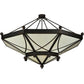 2nd Ave Lighting Grenoble 74" Wide Semi-Flushmount in Roasted Red Pepper Finish