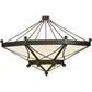 2nd Ave Lighting Grenoble 74" Wide Semi-Flushmount in Roasted Red Pepper Finish