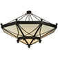 2nd Ave Lighting Grenoble 74" Wide Semi-Flushmount in Roasted Red Pepper Finish