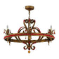 2nd Ave Lighting Grosetto 39" Wide 6 LT Chandelier in Cortez Gold Finish