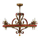 2nd Ave Lighting Grosetto 39" Wide 6 LT Chandelier in Cortez Gold Finish