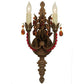 2nd Ave Lighting Grosetto 9" Wide 2 LT Crystal Wall Sconce in Cortez Gold
