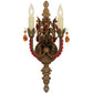 2nd Ave Lighting Grosetto 9" Wide 2 LT Crystal Wall Sconce in Cortez Gold