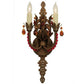 2nd Ave Lighting Grosetto 9" Wide 2 LT Crystal Wall Sconce in Cortez Gold
