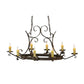 2nd Ave Lighting Handforged 52" 8-Light Antiquity Oval Chandelier