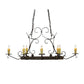 2nd Ave Lighting Handforged 52" 8-Light Antiquity Oval Chandelier