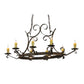 2nd Ave Lighting Handforged 52" 8-Light Antiquity Oval Chandelier