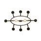 2nd Ave Lighting Handforged 52" 8-Light Antiquity Oval Chandelier