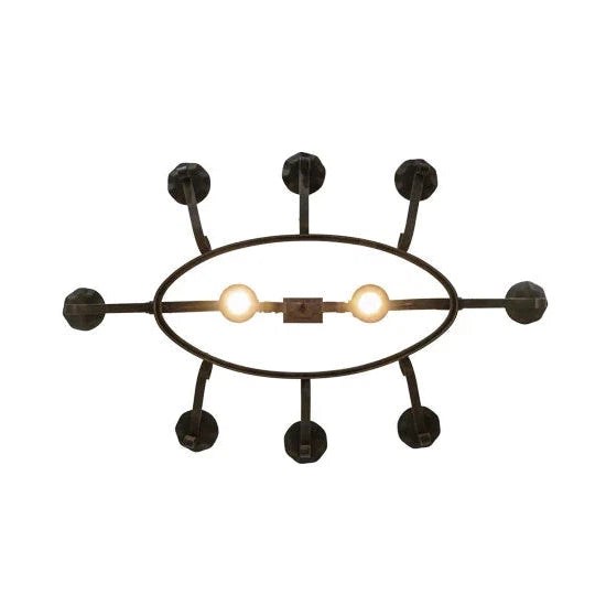 2nd Ave Lighting Handforged 52" 8-Light Antiquity Oval Chandelier