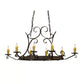 2nd Ave Lighting Handforged 52" 8-Light Antiquity Oval Chandelier
