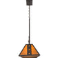 2nd Ave Lighting Hanford 48" Long 3 LT Island Pendant in Copper Rust Finish