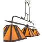 2nd Ave Lighting Hanford 48" Long 3 LT Island Pendant in Copper Rust Finish