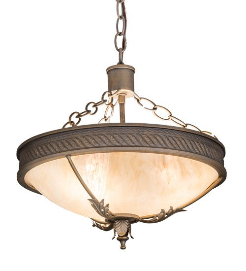 2nd Ave Lighting Hoja 15" Inverted Pendant in French Bronze Finish