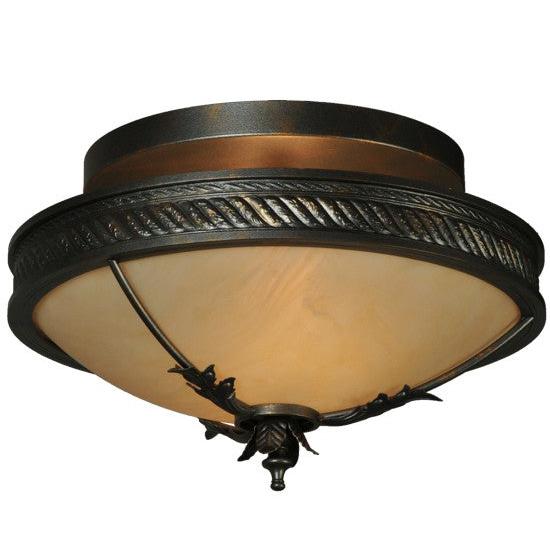 2nd Ave Lighting Hoja 15" Semi-Flushmount in French Bronze Finish