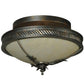 2nd Ave Lighting Hoja 15" Semi-Flushmount in French Bronze Finish