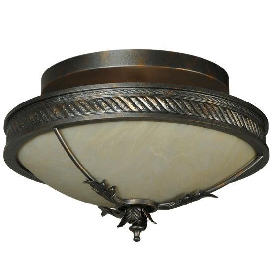 2nd Ave Lighting Hoja 15" Semi-Flushmount in French Bronze Finish